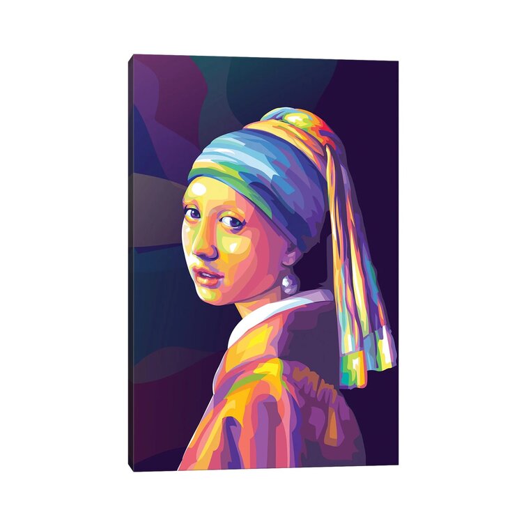 Artist girl with hot sale pearl earring